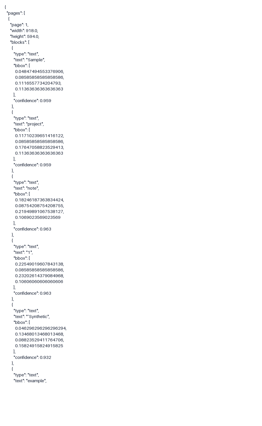 Actual generated output for ocr-export; see caption for view details